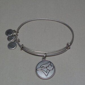 Alex and Ani / MLB TORONTO BLUE JAYS / Silver Finish / New Charm Bangle Bracelet